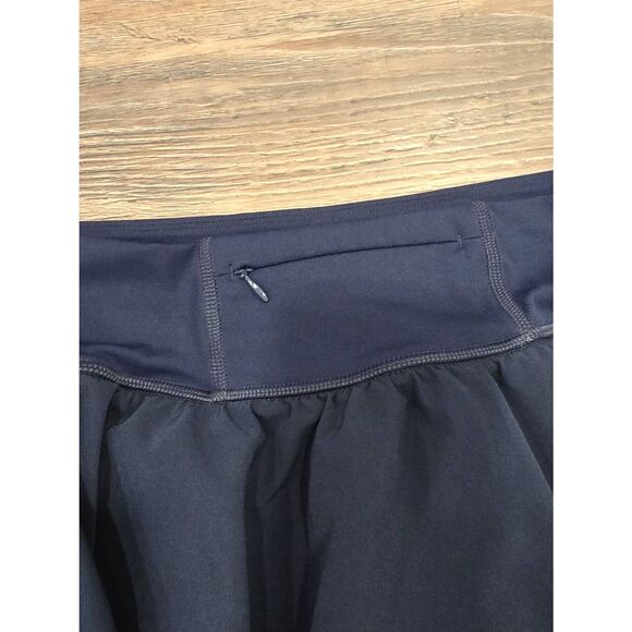 Spanx Get Moving Skort XL Navy Built-In Shorts Pocket Active Athletic Skirt - Picture 11 of 12
